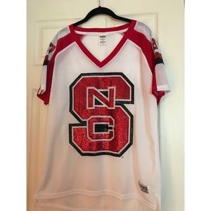 EUC Mesh/Sequin NC State Jersey